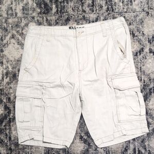 Plugg Men's Off-White Cargo Shorts